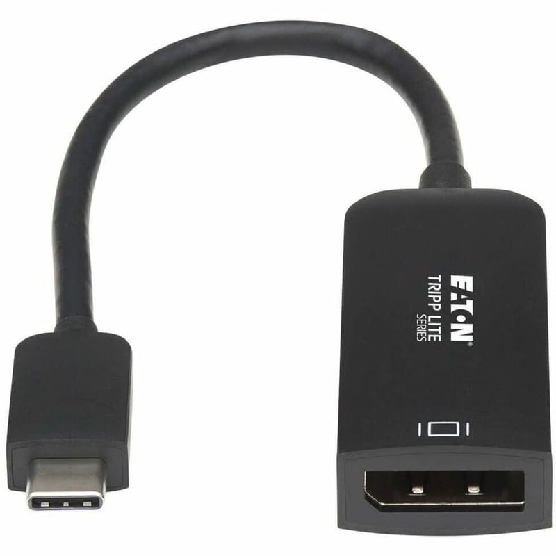 Tripp Lite by Eaton USB-C to DisplayPort Active Adapter Cable with Equalizer (M/F) UHD 8K HDR DP 1.4 Black 6 in. (15.2 cm) - Thumbnail 2