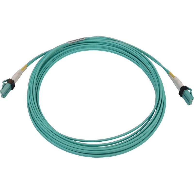Tripp Lite by Eaton 400G Multimode 50/125 OM4 Switchable Fiber Optic Cable (Duplex LC-PC M/M) LSZH Aqua 5 m (16.4 ft.) - Thumbnail 2