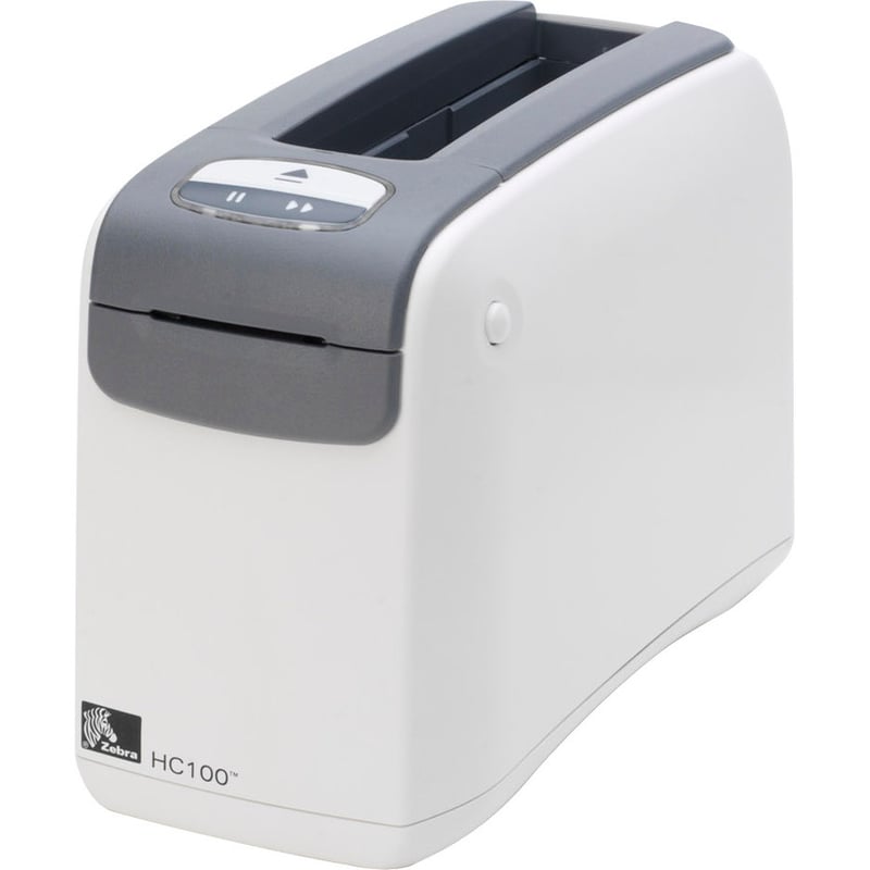 Zebra HC100 Desktop Direct Thermal Printer - Monochrome - Wristband Print - Fast Ethernet - USB - Serial