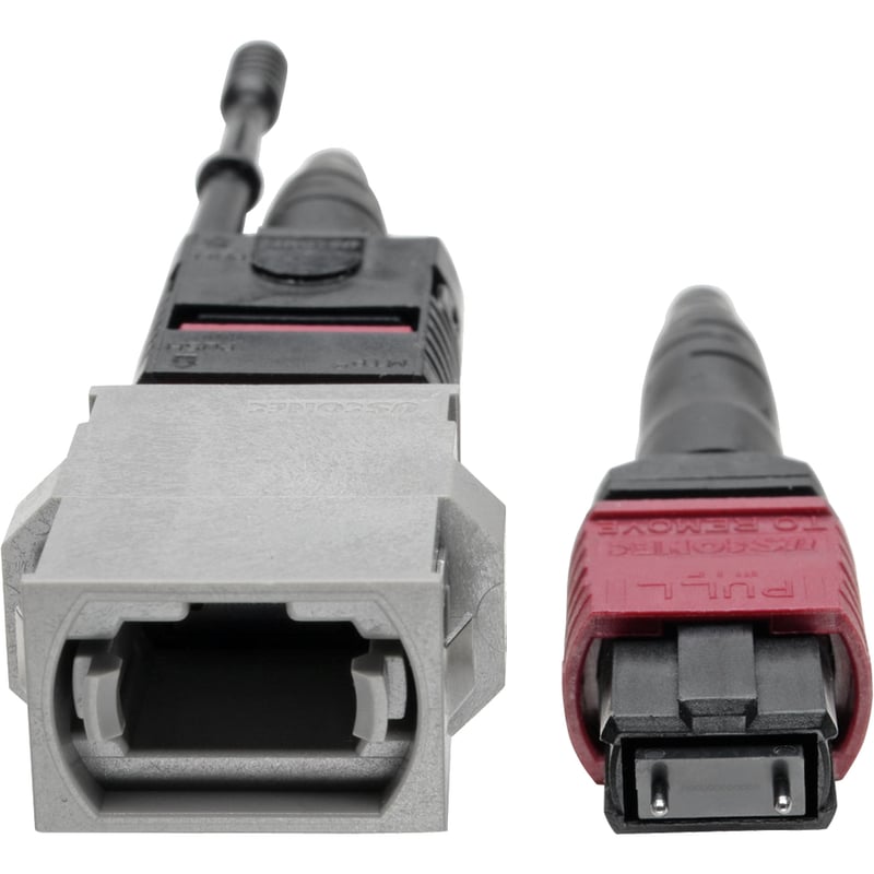 Eaton Tripp Lite Series MTP/MPO Parallel Optics Base-8 Migration Fiber Adapter, Polarity C to B, 12 Fiber, 40GB/100GB, OM4 M/F, Magenta, 8 in. - Thumbnail 5