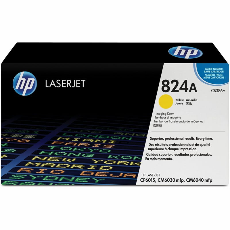 HP 824A (CB386A) Yellow Original LaserJet Image Drum - Single Pack - Thumbnail 1