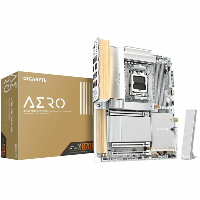 X870E AERO X3D WOOD 16+2+2 POWER PHASE AM5 - Thumbnail 2