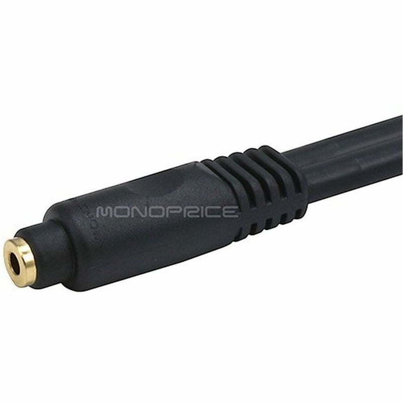 MONOPRICE 6FT PREMIUM 3.5MM STEREO MALE TO 3.5MM STEREO FEMALE 22AWG EXTENSION C - Thumbnail 3