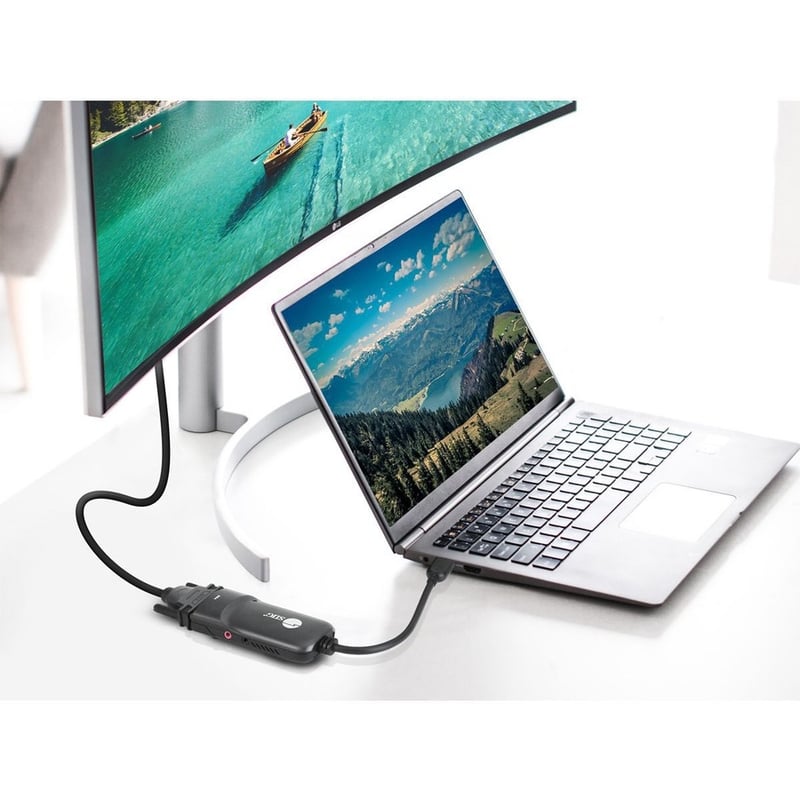 SIIG USB 3.0 to DVI/VGA Pro adapter - 1080p - USB 3.0 5 Gbps - included DVI to VGA adapter - Thumbnail 5