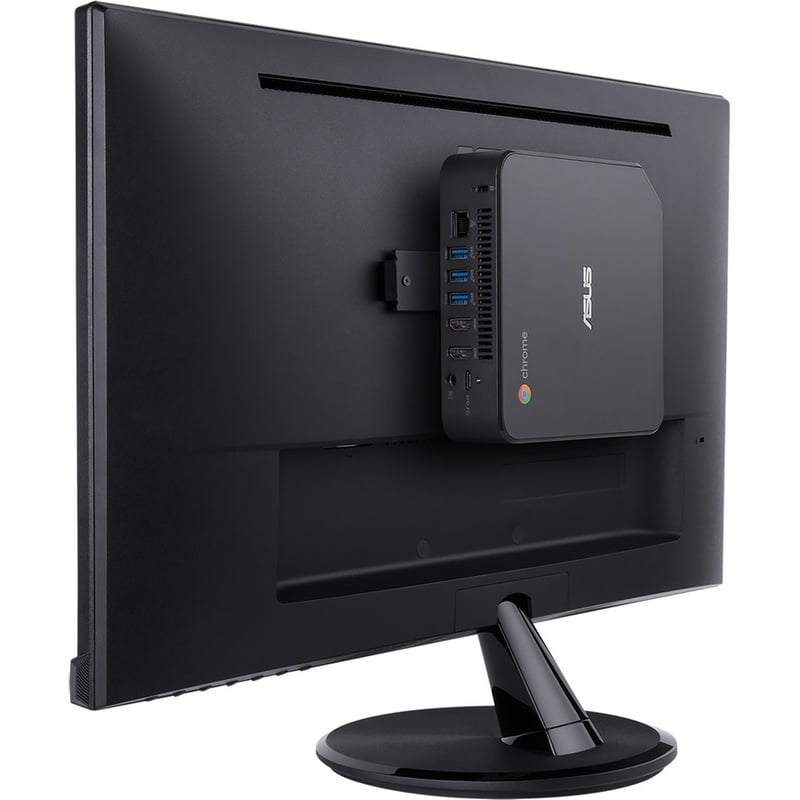 Asus Chromebox 4 CHROMEBOX4-FC017UENT Chromebox - Intel Celeron 5205U - 4 GB - 32 GB Flash Memory Capacity - Mini PC - Gun Metal - Thumbnail 2