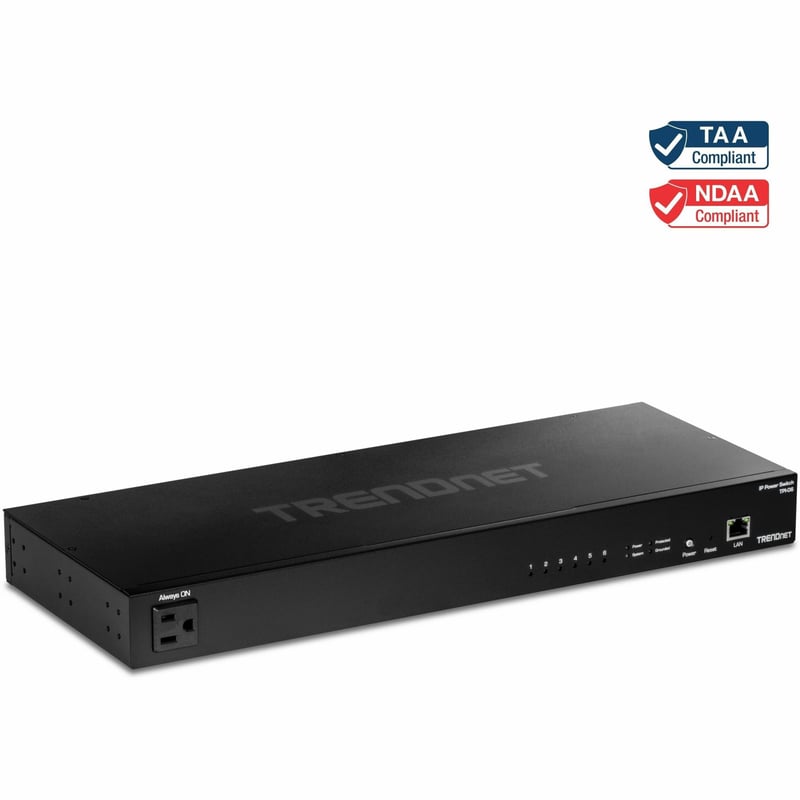 TRENDnet 6-Outlet Managed Rackmount Power Distribution Unit - Thumbnail 1