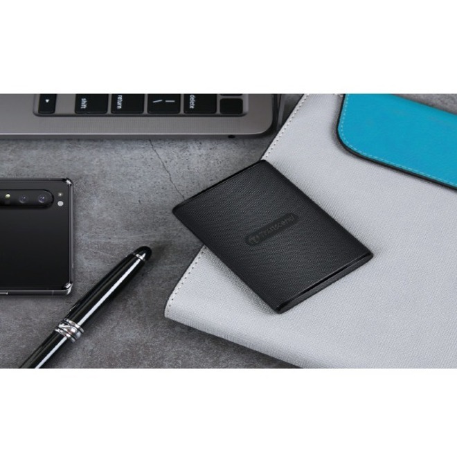 Transcend ESD270C 1 TB Portable Solid State Drive - External - Black - Thumbnail 4