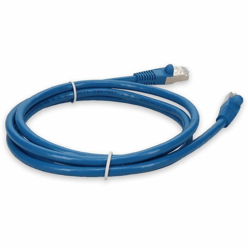 AddOn 10ft Blue CAT 7 Shielded (S/FTP) PVC Ethernet Cable Snagless Bubble Boot RJ-45 M/M - Thumbnail 5