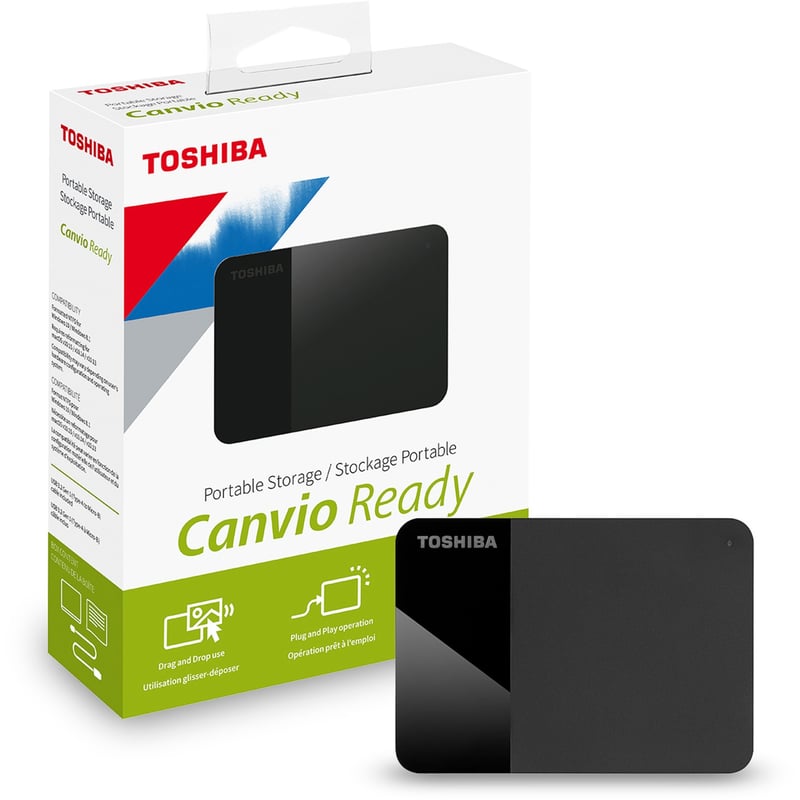 TOSHIBA CANVIO READY (B3) - 1TB - BLACK - Thumbnail 1