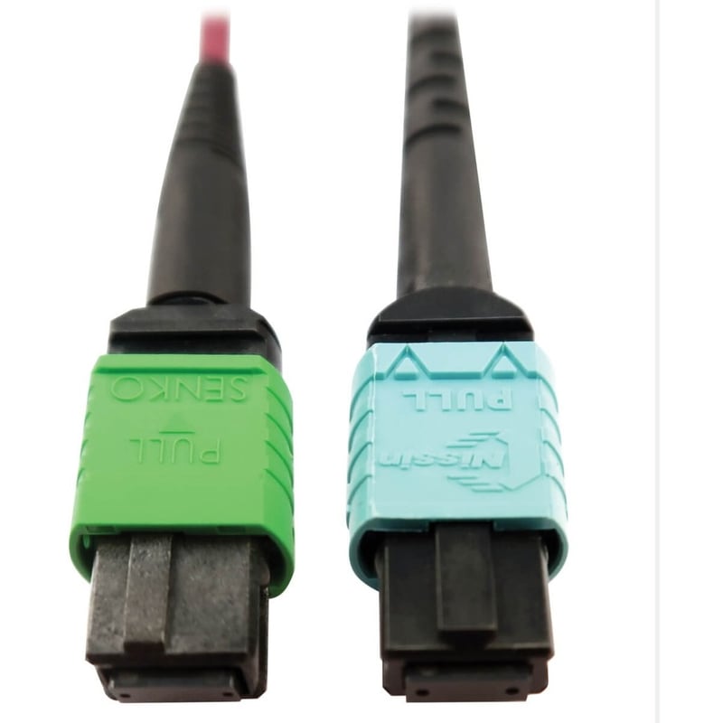 Eaton Tripp Lite Series 400G Multimode 50/125 OM4 Plenum Fiber Optic Cable, 16F MTP/MPO-APC to 24F MTP/MPO-UPC (F/F), Magenta, 5 m - Thumbnail 3
