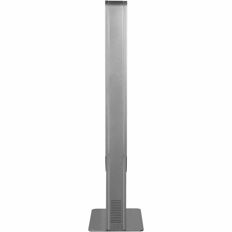 55IN CURVE TOTEM/PORTRAIT KIOSK WITH WHEELED BASE SILVER - Thumbnail 2