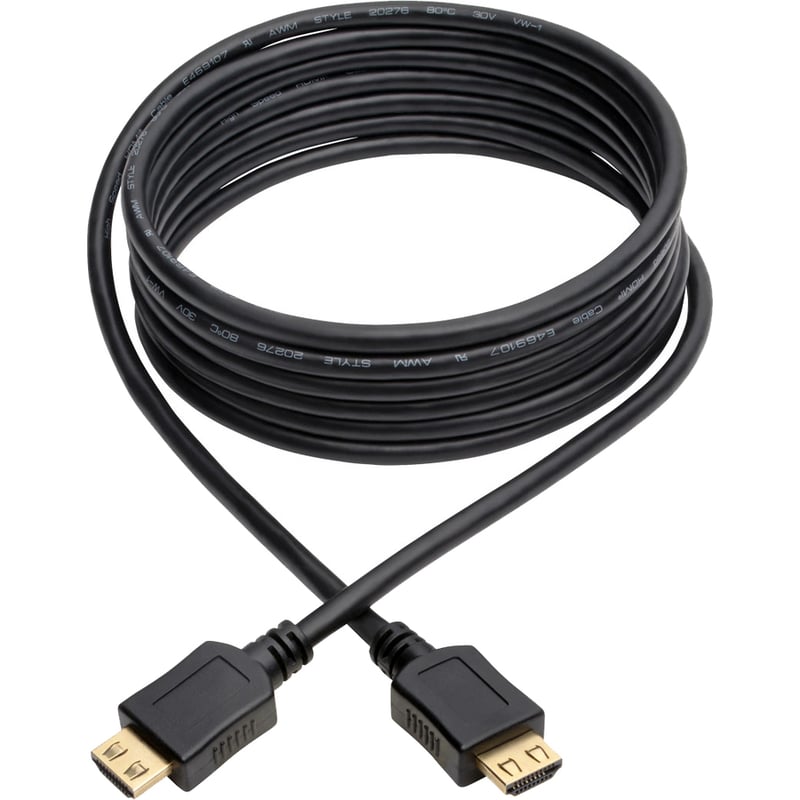 Eaton Tripp Lite Series High-Speed HDMI Cable, Gripping Connectors, 4K (M/M), Black, 10 ft. (3.05 m) - Thumbnail 2