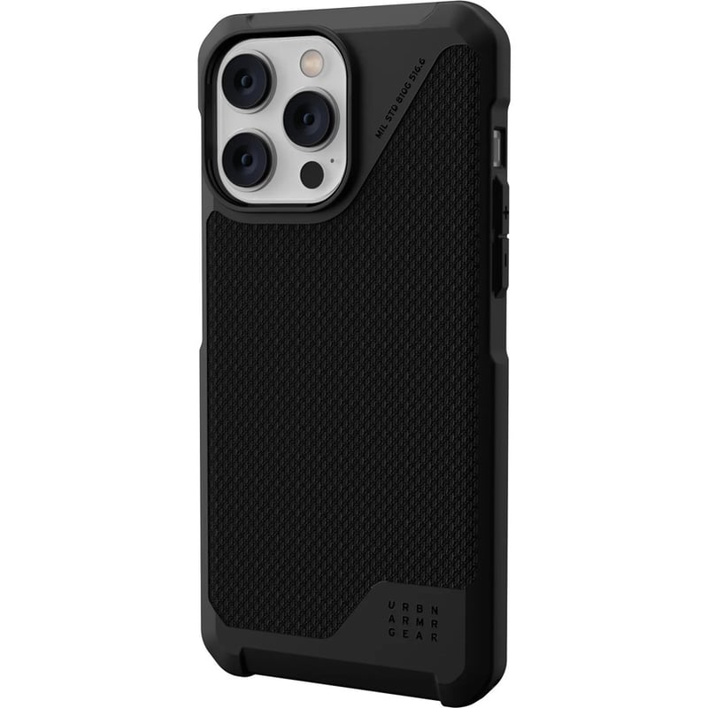 UAG RUGGED CASE FOR IPHONE 14 PRO - METROPOLIS LT W/MAGSAFE - KEVLAR BLACK - Thumbnail 4