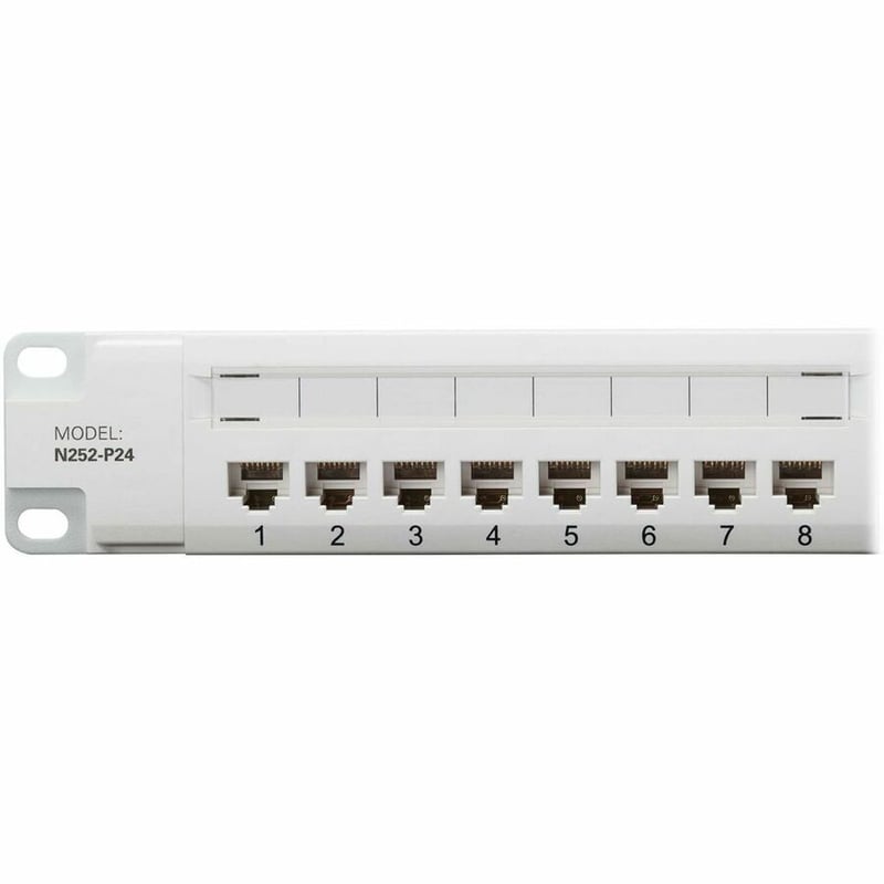 CAT6 PATCH PANEL 24-PORT 4PPOE 110/KRONE 568A/B RJ45 GBE 1U TAA - Thumbnail 2
