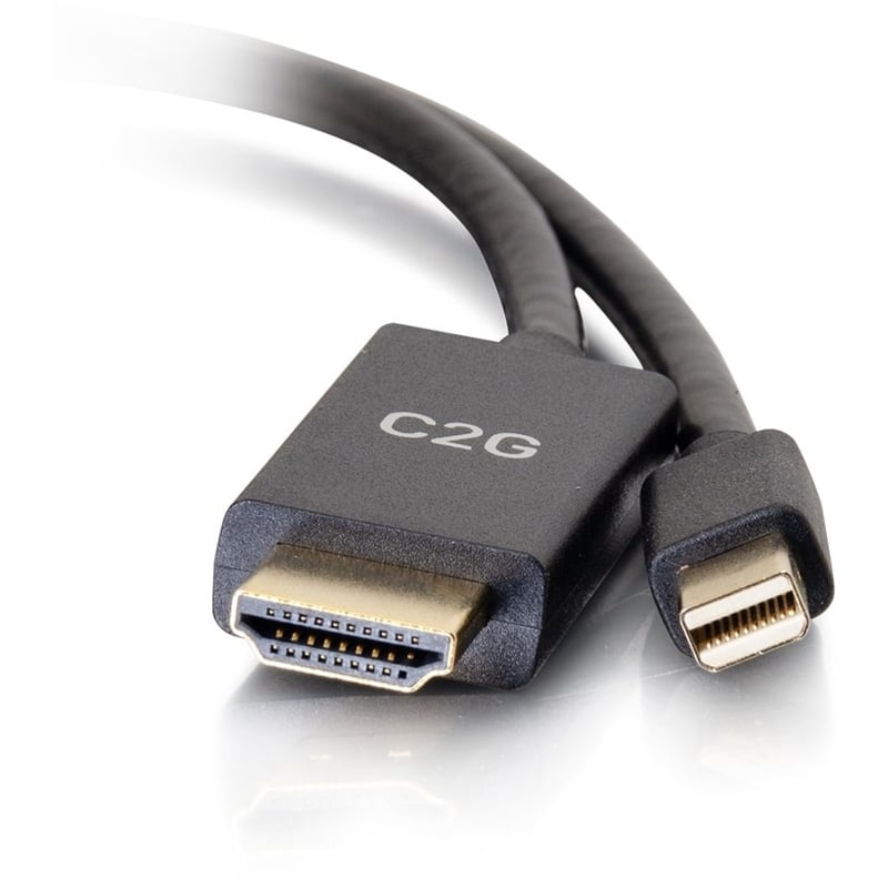 C2G 10ft Mini DisplayPort to HDMI Cable - Mini DP to HDMI Adapter - DisplayPort 1.2a HDMI 1.4b - 4K 30Hz - M/M - Thumbnail 4