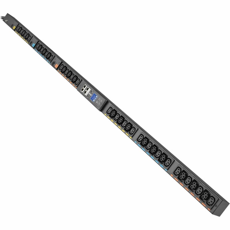 Eaton 3-Phase Metered Input Rack PDU G4, 120/208V, 42 Outlets, 24A, 8.6kW, L21-30 Input, 10 ft. Cord, 0U Vertical - Thumbnail 1