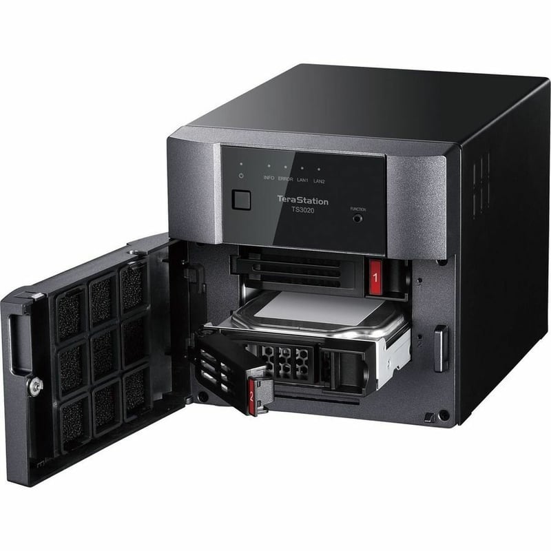 BUFFALO TeraStation 3220DN 2-Bay Desktop NAS 16TB (2x8TB) with HDD NAS Hard Drives Included 2.5GBE / Computer Network Attached Storage / Private Cloud / NAS Storage/ Network Storage / File Server - Thumbnail 3