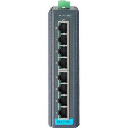 Advantech 8-port Industrial Unmanaged GbE Switch W/T - Thumbnail 2