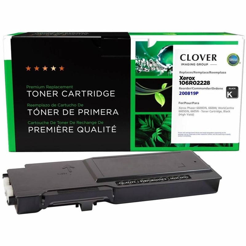 Clover Imaging Remanufactured High Yield Black Toner Cartridge for Xerox 106R02228 - Thumbnail 1