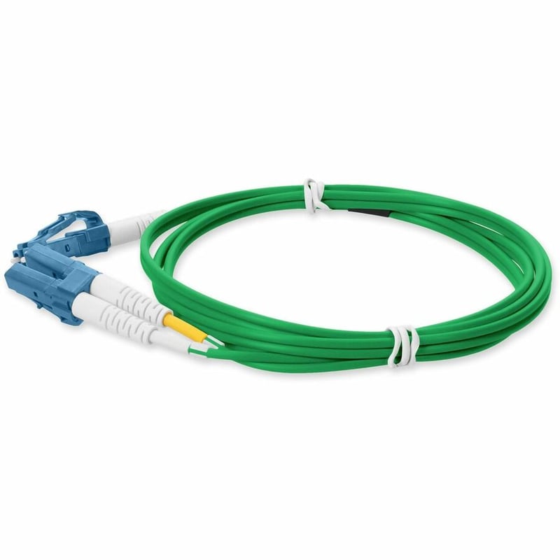 AddOn 1m LC to LC Green OS2 Duplex OFNP (Plenum-Rated) TAA SMF Fiber Patch Cable - Thumbnail 2
