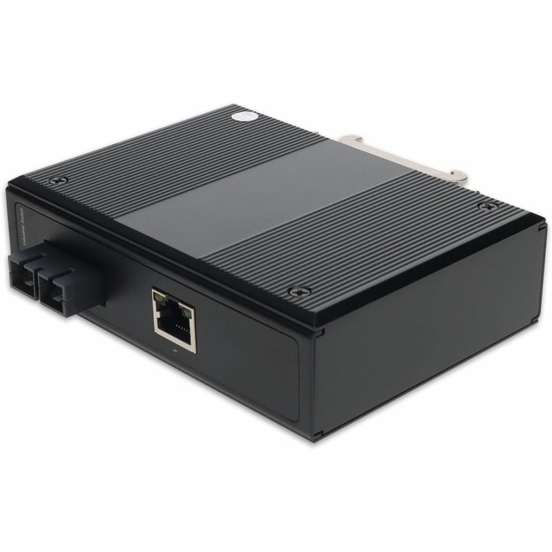 AddOn 10/100Base-TX(RJ-45) to 100Base-LX(SC) SMF 1310nm 20km Industrial Media Converter POE (15W) - Thumbnail 1