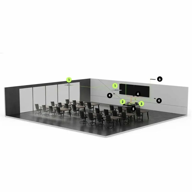 SHURE IMXRK30 IMXF ROOM KIT MTR SMALL-MED - Thumbnail 3
