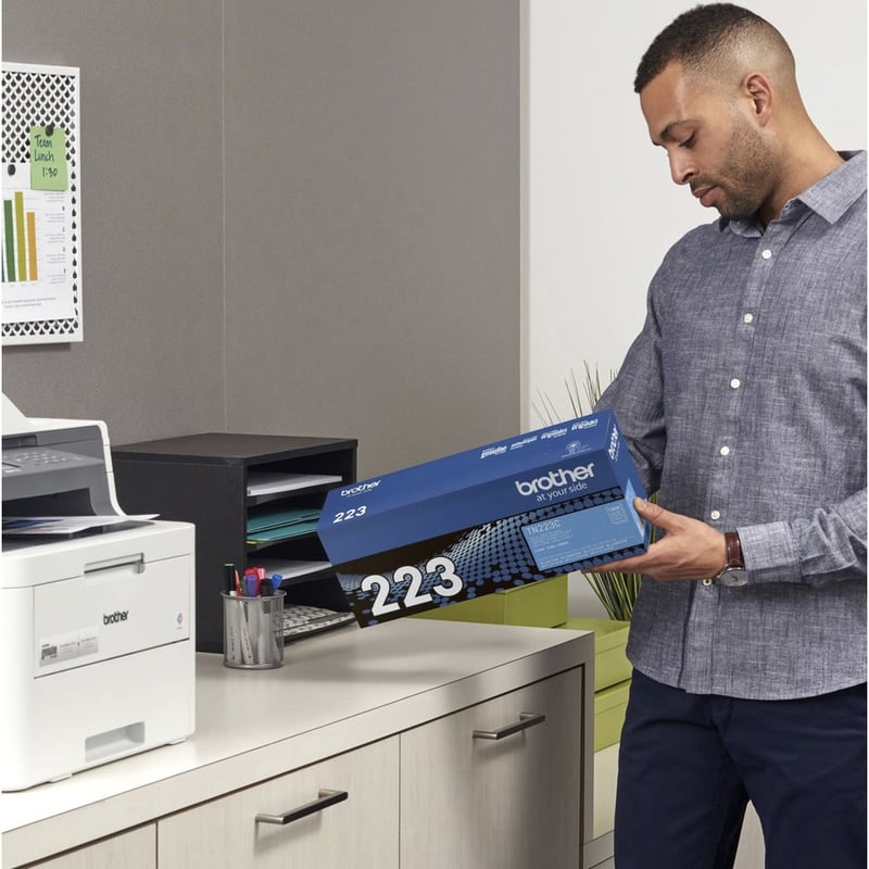 Brother Genuine TN-223C Standard Yield Cyan Toner Cartridge - Thumbnail 3