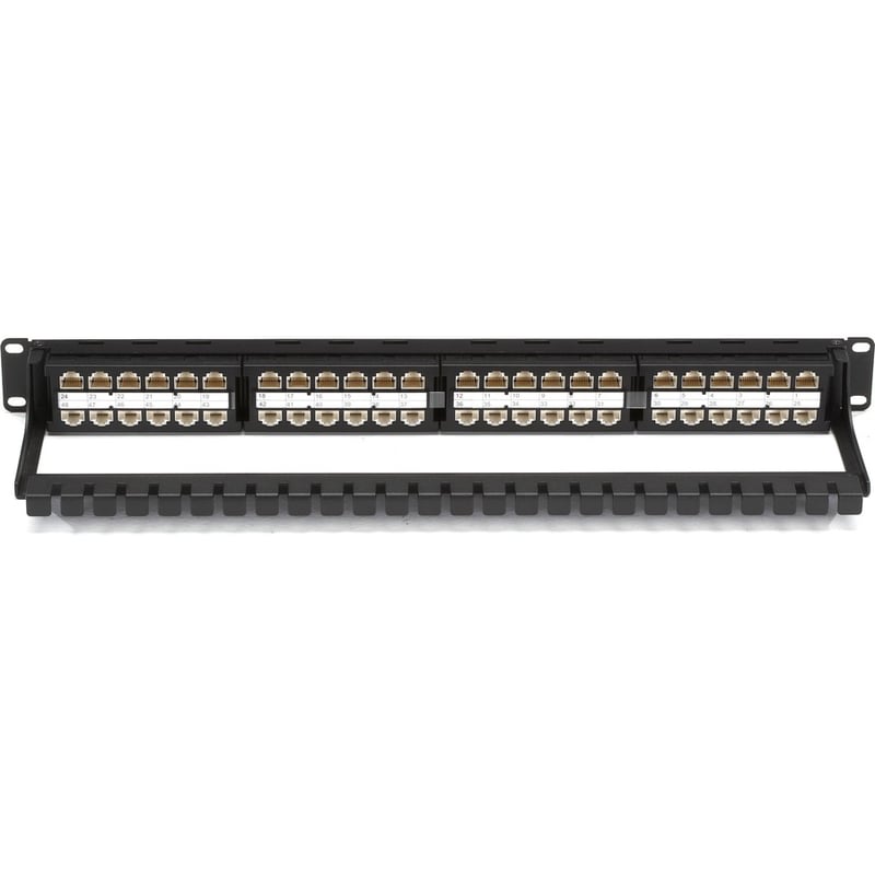 Black Box CAT5e Feed-Through Patch Panel - 1U, Unshielded, 48-Port - Thumbnail 2