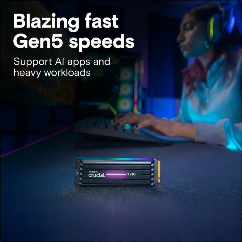 CRUCIAL - T710 4TB INTERNAL SSD PCIE GEN 5 X4 NVME M.2 - Thumbnail 3