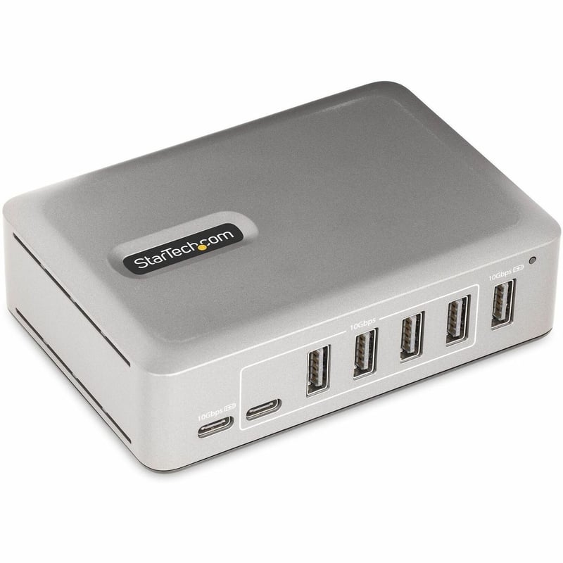 StarTech.com 7-Port USB-C Hub, 5x USB-A + 2x USB-C, Self-Powered w/ 65W Power Supply, USB 3.1 10Gbps Desktop/Laptop USB Hub w/ Charging - Thumbnail 1