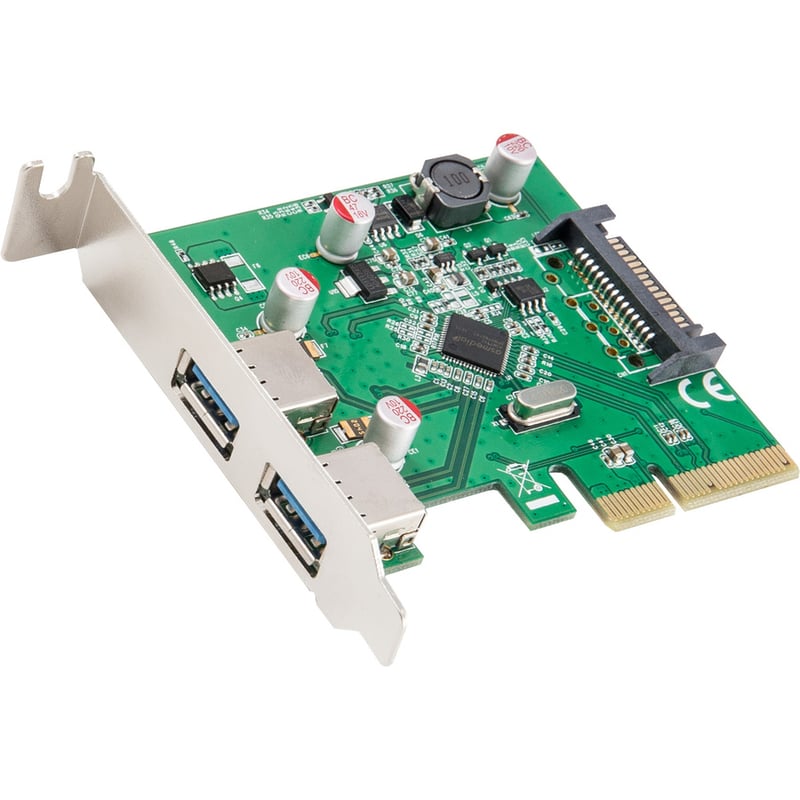 SYBA Multimedia USB 3.1 Type-A PCI-E 3.0 x4, 2 Port - Thumbnail 2