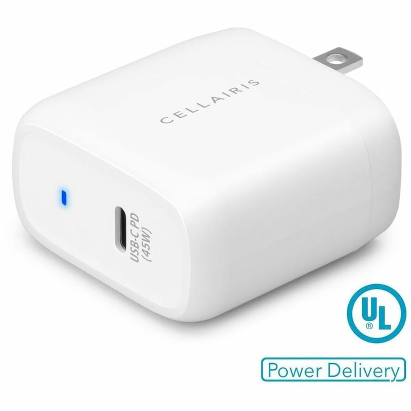 CELLAIRIS - WALL CHARGER - SINGLE USB-C 45W WHITE - Thumbnail 3