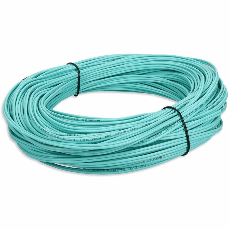 AddOn 40m ST to SC Aqua OM4 Duplex OFNR (Riser-Rated) Fiber Patch Cable - Thumbnail 5