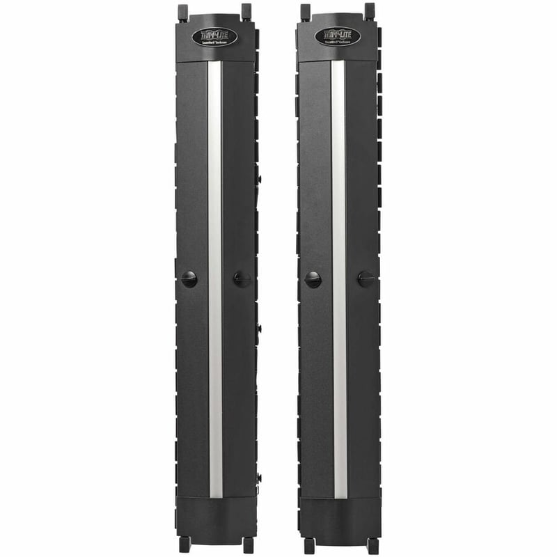 Tripp Lite High-Capacity Vertical Cable Manager - Deep Double Finger Duct with Cover - Single Sided - 6 in. Wide - Black - 7 ft. (2.2 m) - Thumbnail 2