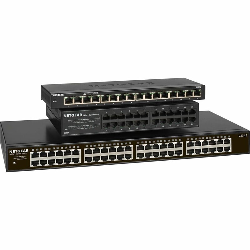 Netgear 48-port Gigabit Ethernet Rackmount Unmanaged Switch (GS348) - Thumbnail 5