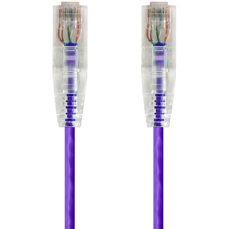 SLIMRUN CAT6 UTP CABLE-5FT PURPLE - Thumbnail 1
