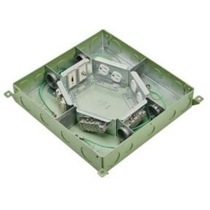 Wiremold Resource RFBE Series Six Gang On-Grade Floor Box - Thumbnail 1