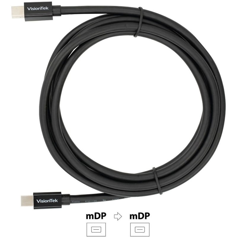 VisionTek Mini DisplayPort to Mini DisplayPort 2M Cable (M/M) - Thumbnail 3