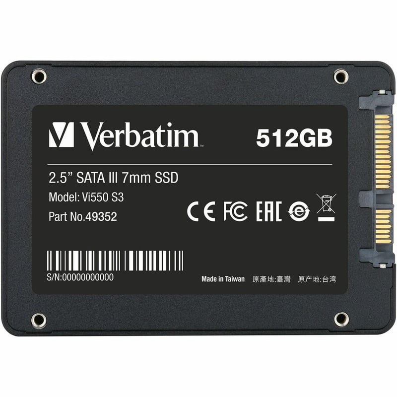 Verbatim 512GB Vi550 SATA III 2.5" Internal SSD - Thumbnail 4