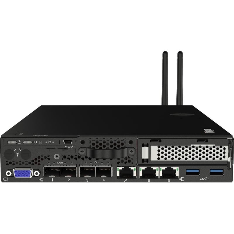 Lenovo ThinkSystem SE350 7D1XA028NA 1U Rack Server - 1 Xeon D-2143IT 2.20 GHz - 64 GB RAM - 128 GB SSD - (1 x 128GB) SSD Configuration - Serial ATA/600 Controller