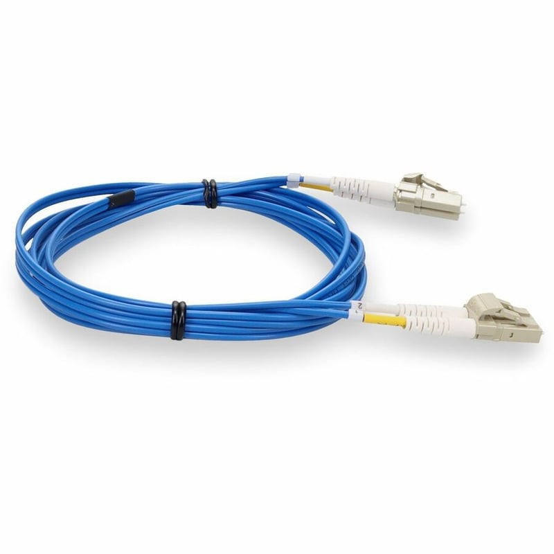 AddOn 1m LC to LC Blue OM4 Duplex OFNR (Riser-Rated) Fiber Patch Cable