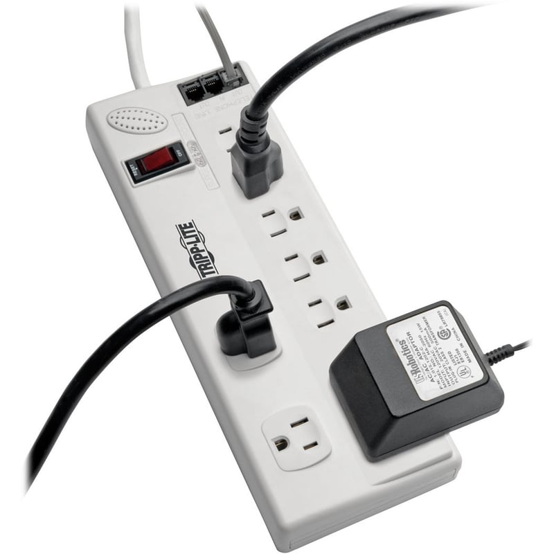 Tripp Lite by Eaton Protect It! 8-Outlet Computer Surge Protector 8 ft. (2.43 m) Cord 3150 Joules Tel/Modem/Fax Protection TAA - Thumbnail 2
