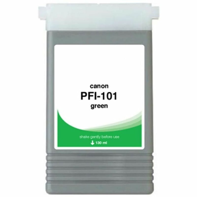 WF Non-OEM New Green Wide Format Ink Cartridge for Canon PFI-101 (0890B001AA) - Thumbnail 1
