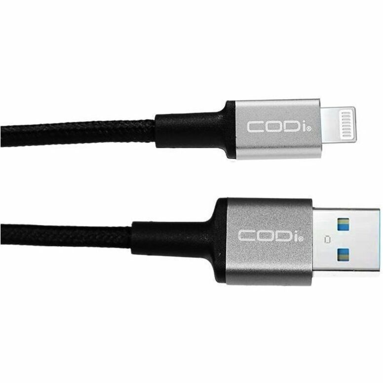 CODi 6' Braided Nylon USB-A to Lightning (MFI Certified) Charge & Sync Cable - Thumbnail 2