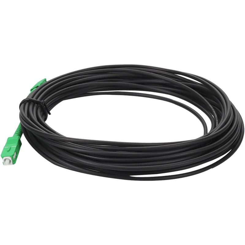 AddOn 20m ASC to ASC Black OS2 Simplex OFNR (Riser-Rated) SMF Fiber Outdoor Patch Cable - Thumbnail 2