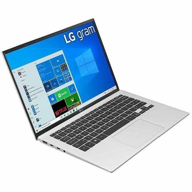 LG gram 14Z90P-N.APS3U1 14" Rugged Notebook - Intel Core i5 10th Gen i5-1035G7 - 8 GB Total RAM - 256 GB SSD - Dark Silver - Thumbnail 2
