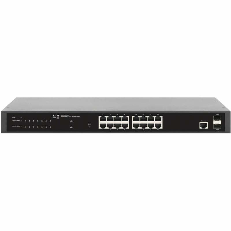 16-PORT MANAGED GIGABIT ETHERNE T SWITCH - LAYER 2 1 GBPS 2X GBE - Thumbnail 1
