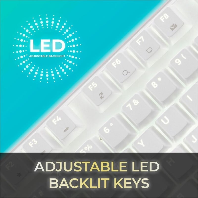 MULTI O/S W-COPILOT AI HOTKEY USB WHITE MECHANCICAL KEYBOARD - Thumbnail 5