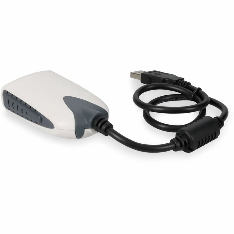 AddOn USB A 2.0 Male to VGA Female Black Adapter - Thumbnail 3