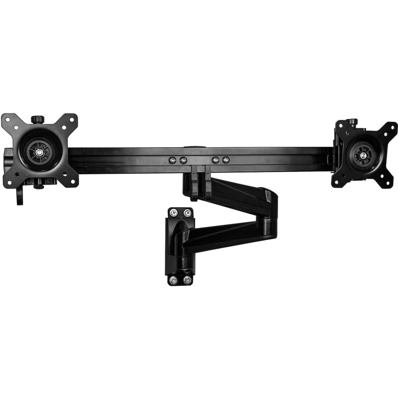 StarTech.com Wall Mount Dual Monitor Arm, Articulating Ergonomic VESA Wall Mount for 2x 24" (11lb/5kg) Screens, Adjustable Crossbar - Thumbnail 4